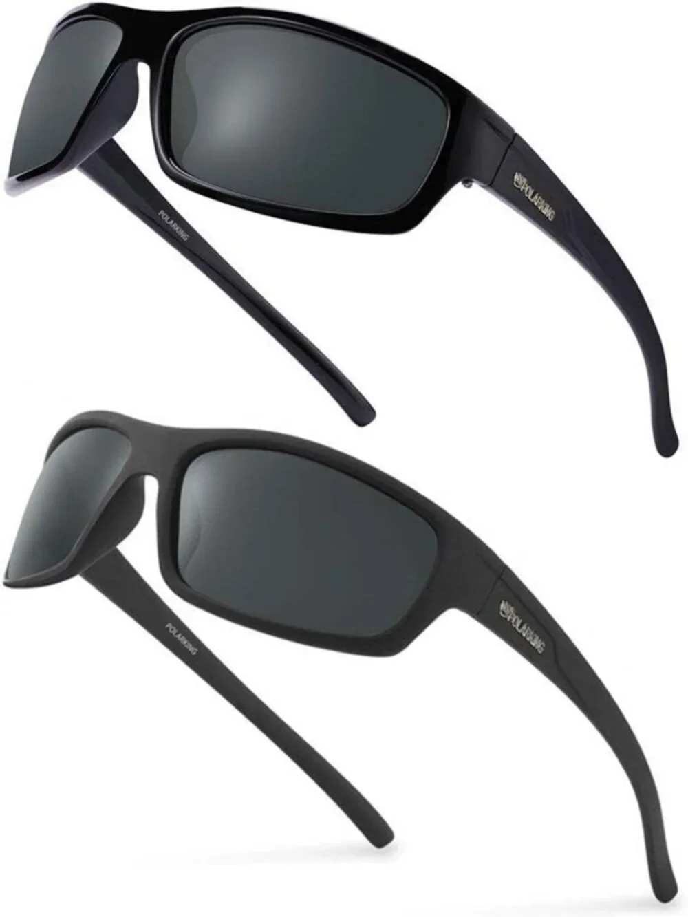 Matte Finish Polarized Sport Sunglasses for Men | UV Protection, Mirror Lens